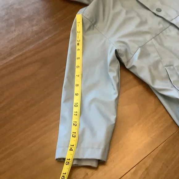 Zara Kids Hooded Raincoat Size 110 (4-5 Years) Blue Jacket - Picture 9 of 13